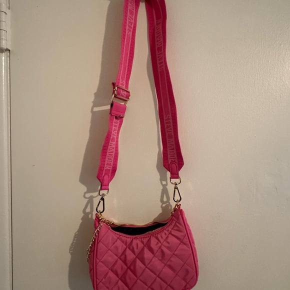 Steve Madden Pink Quilted Crossbody Bag - Picture 3 of 4